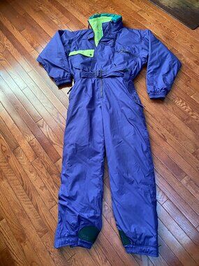 Sun Ice purple retro men's ski suit, size 44, XL